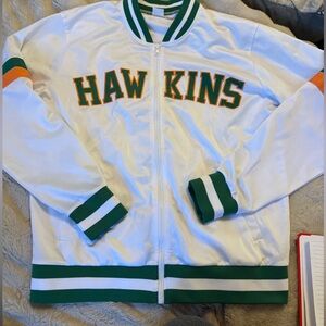 Hawkins White and Green Men's Jacket